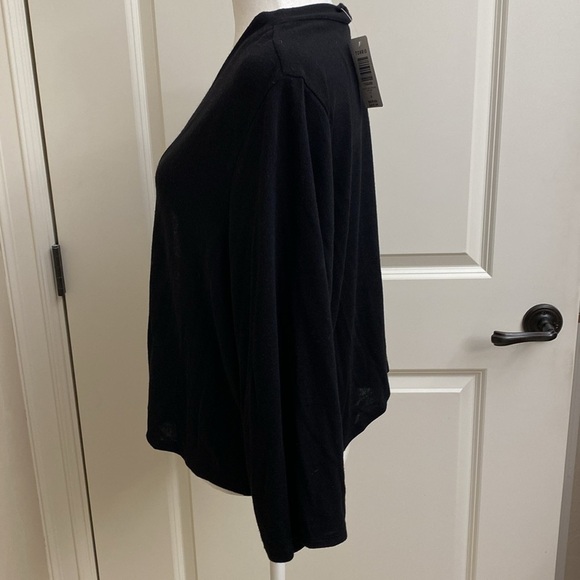 NWT Torrid Hacci Cardigan Womens Cropped Open front Shrug Black dressy Plus Sz 4 - Picture 3 of 6